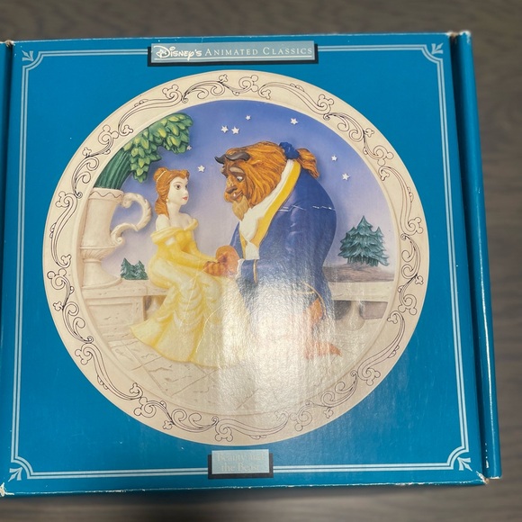 Limited Beauty & The Beast 3D Collector Plate, 1991, NIB - Picture 4 of 5